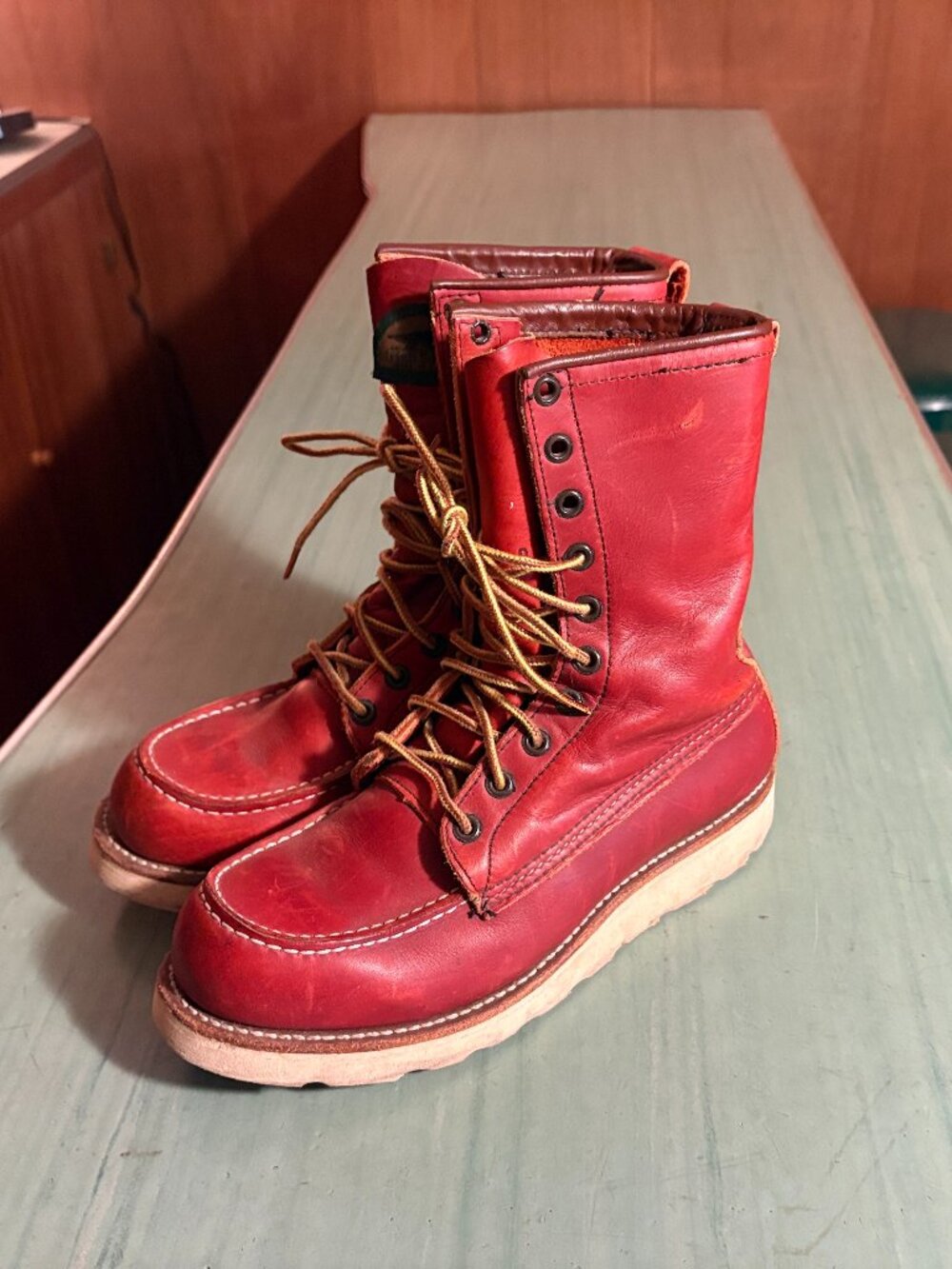 Vintage Red Wing Irish Setter 877 Boots Mens Size 6 D Womens Size 8